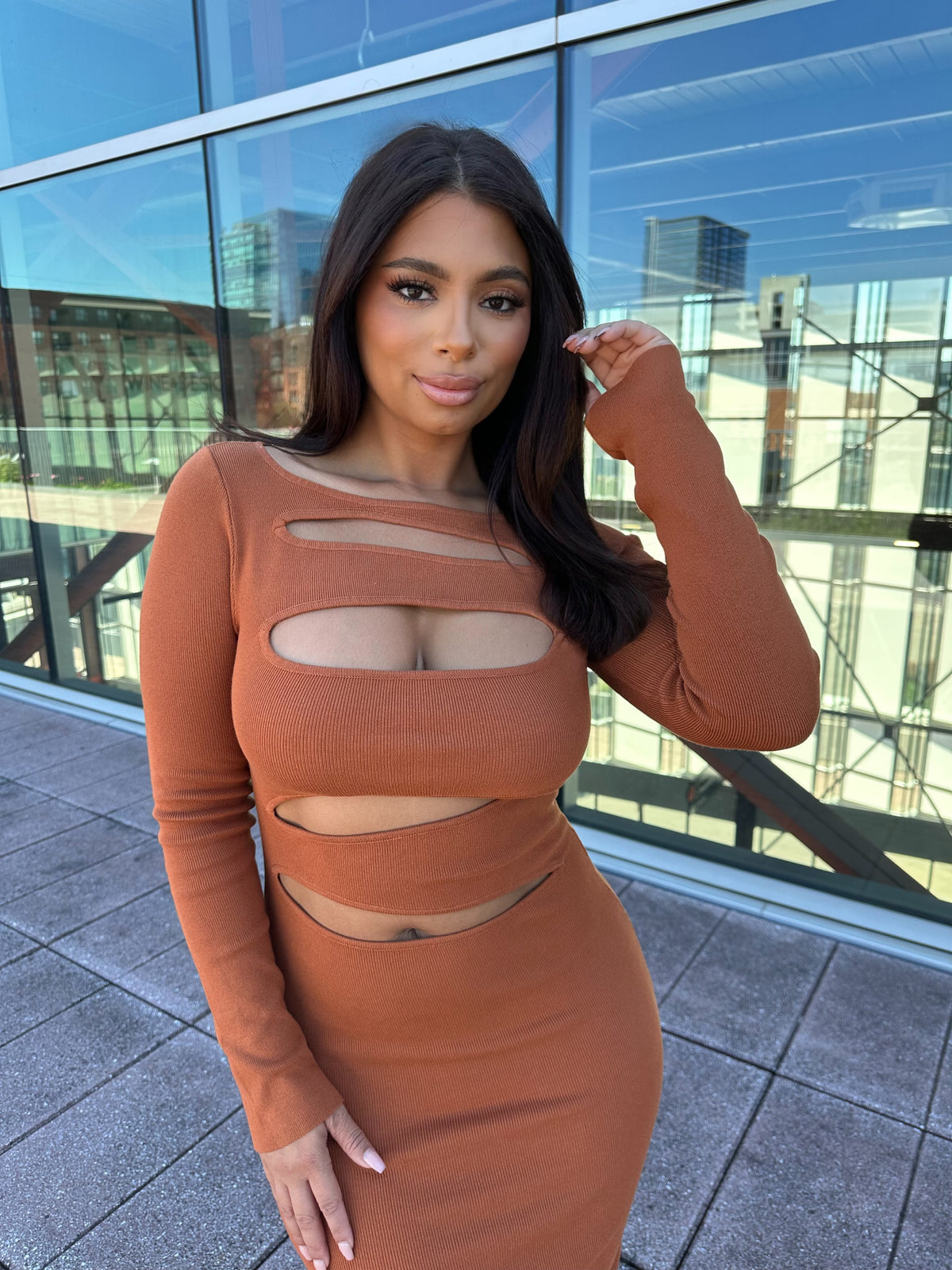 Luciana Cut Out Midi Dress (More Colors)