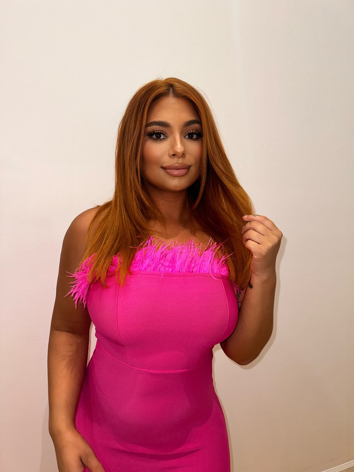 Orabella Bandage and Feather Dress (More Colors)