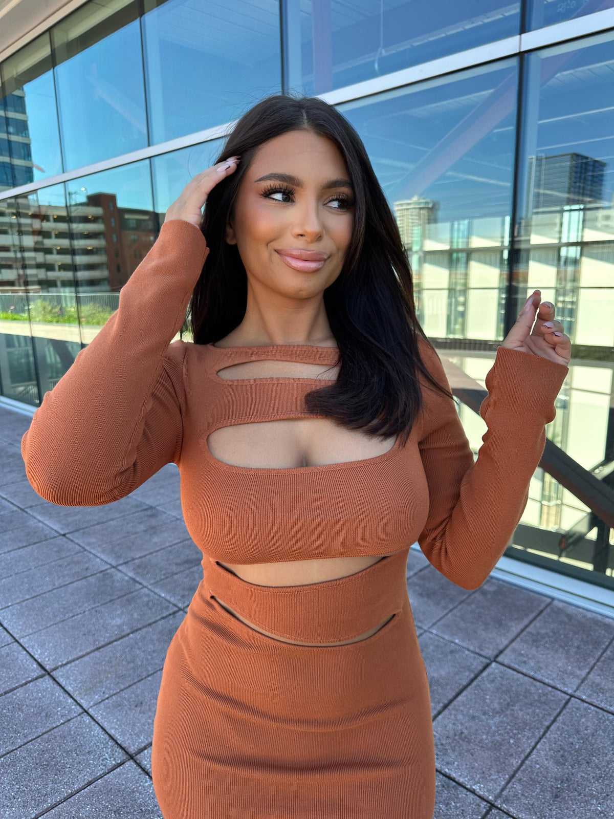 Luciana Cut Out Midi Dress (More Colors)