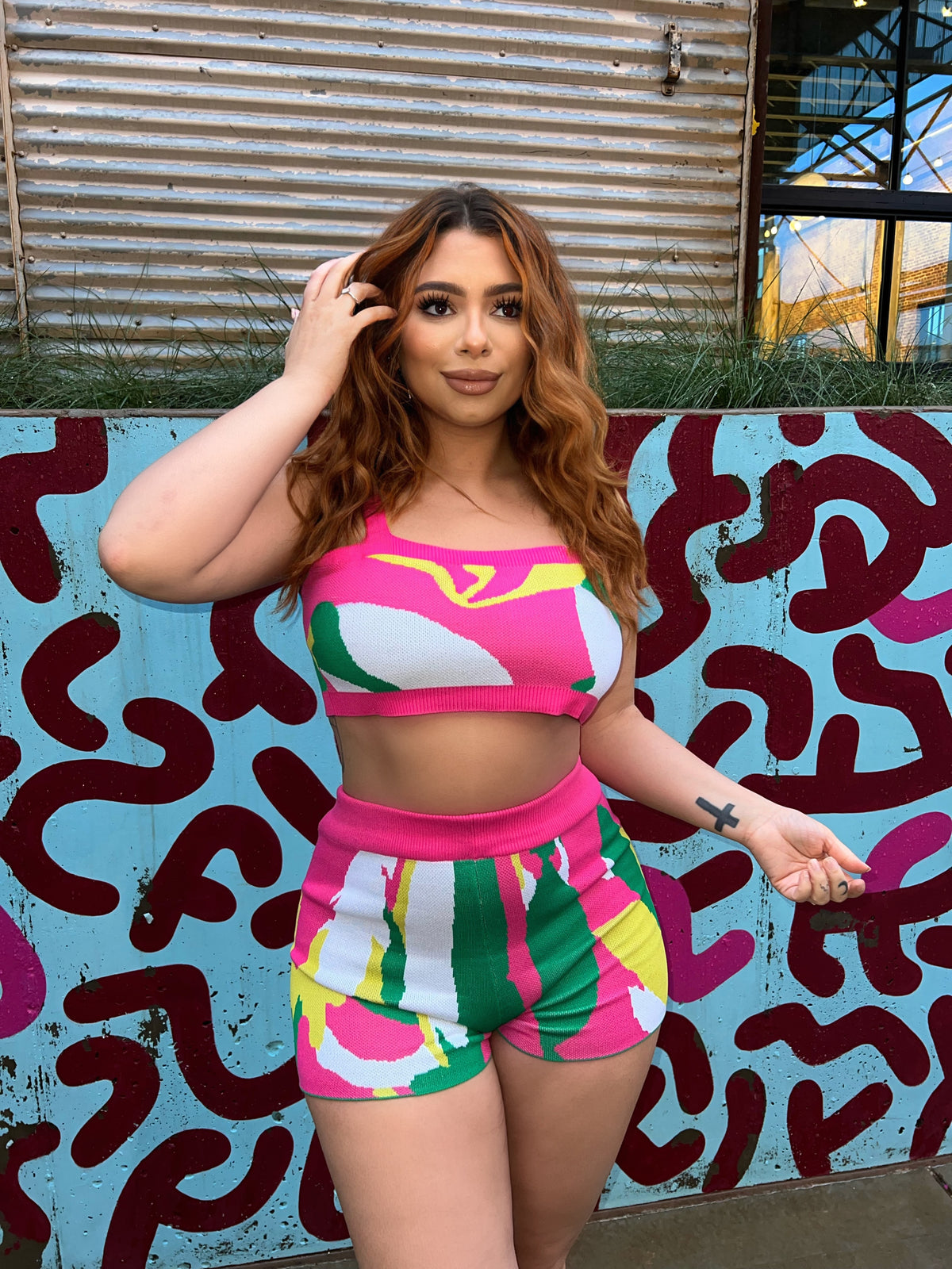 Maria Multi Knit Shorts