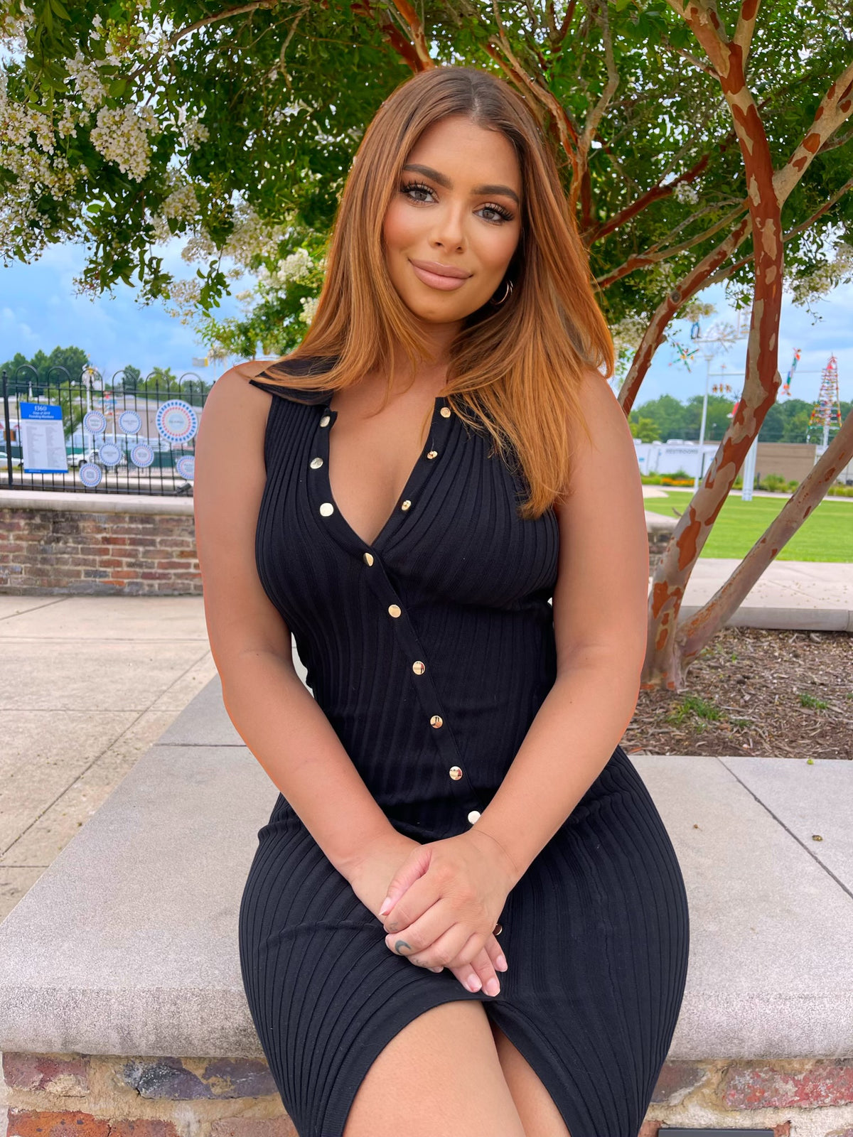 Bianca Button Down Midi Dress (More Colors)