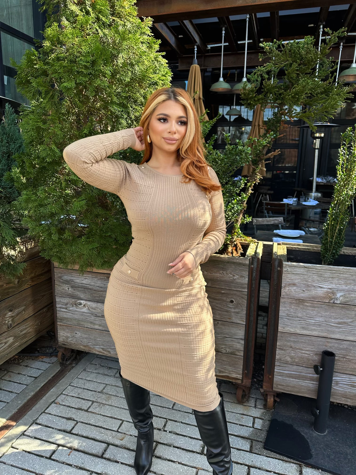 Perla Knit Midi Dress (More Colors)