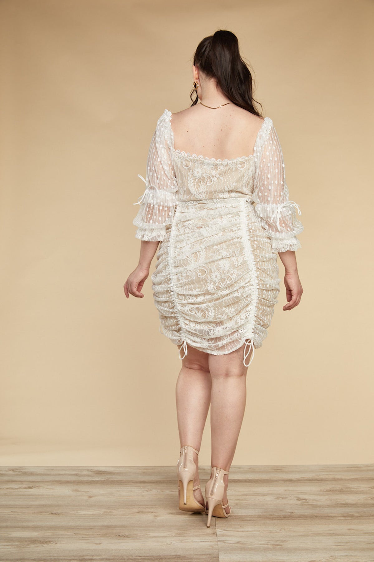 Amelie Curvy Parisian White Lace Dress