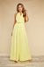 Miriam Yellow Wide-Leg Halter Jumpsuit