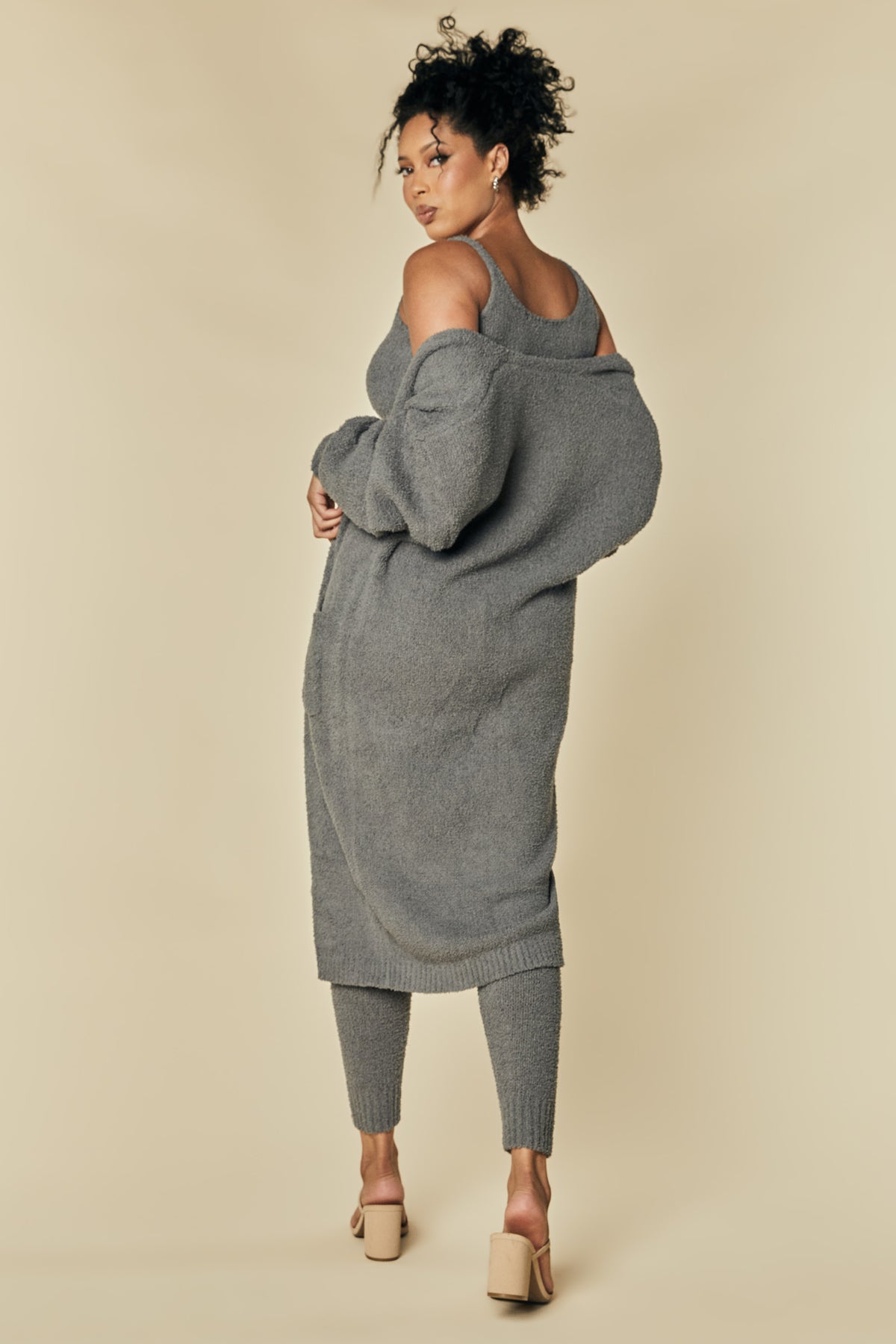 Claudia Cozy Grey 3-Piece Lounge Set