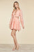 dolceanddiva.sofia.blush.pink.ruffled.long.sleeve.cut.out.womens.mini.dress