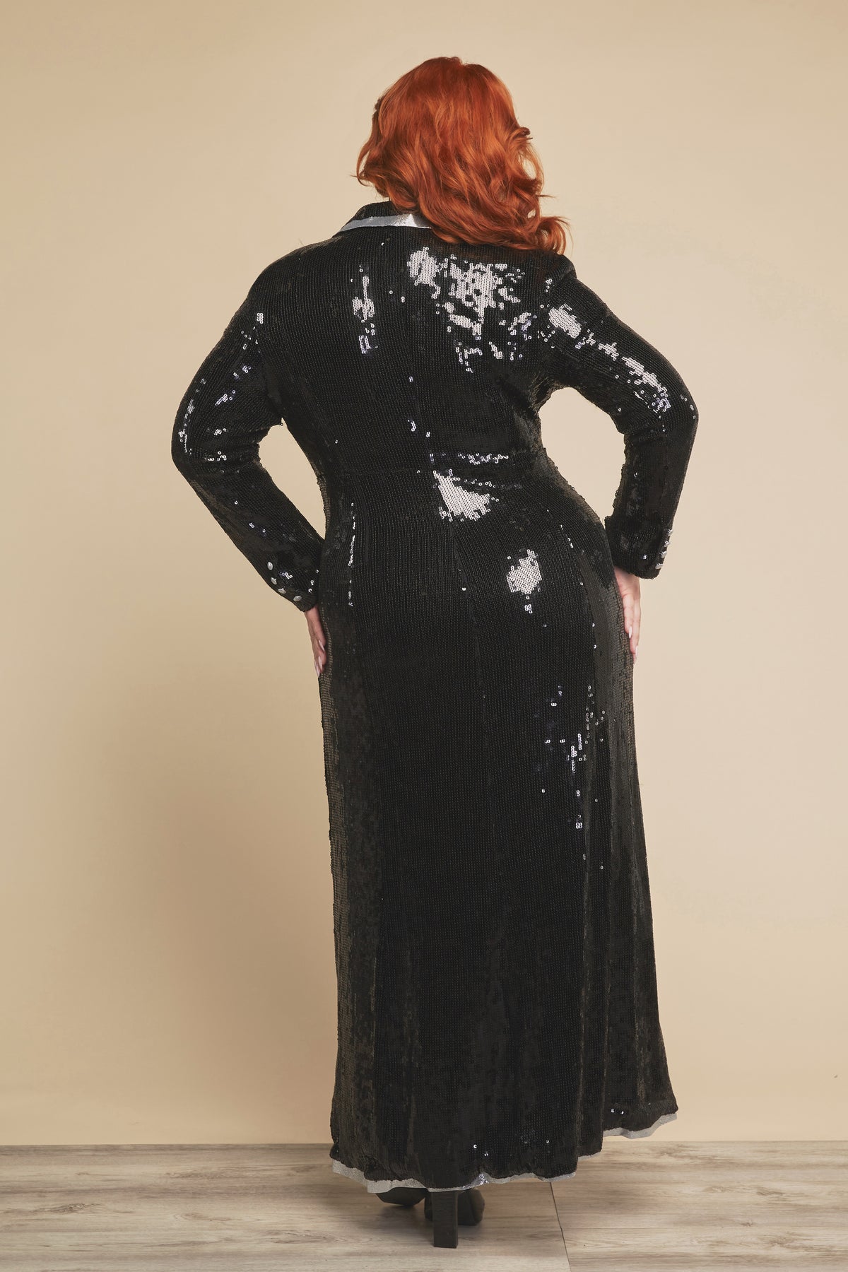 Madison Curvy Black Sequin Dress