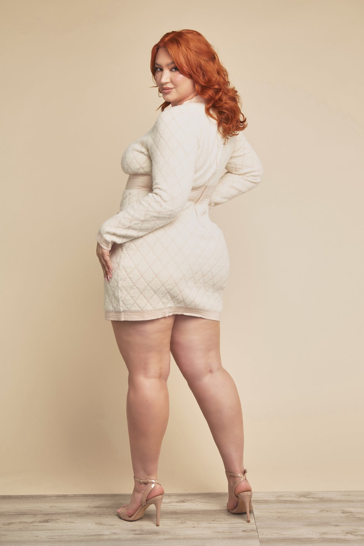 Layla Curvy Fuzzy Sweater Dress