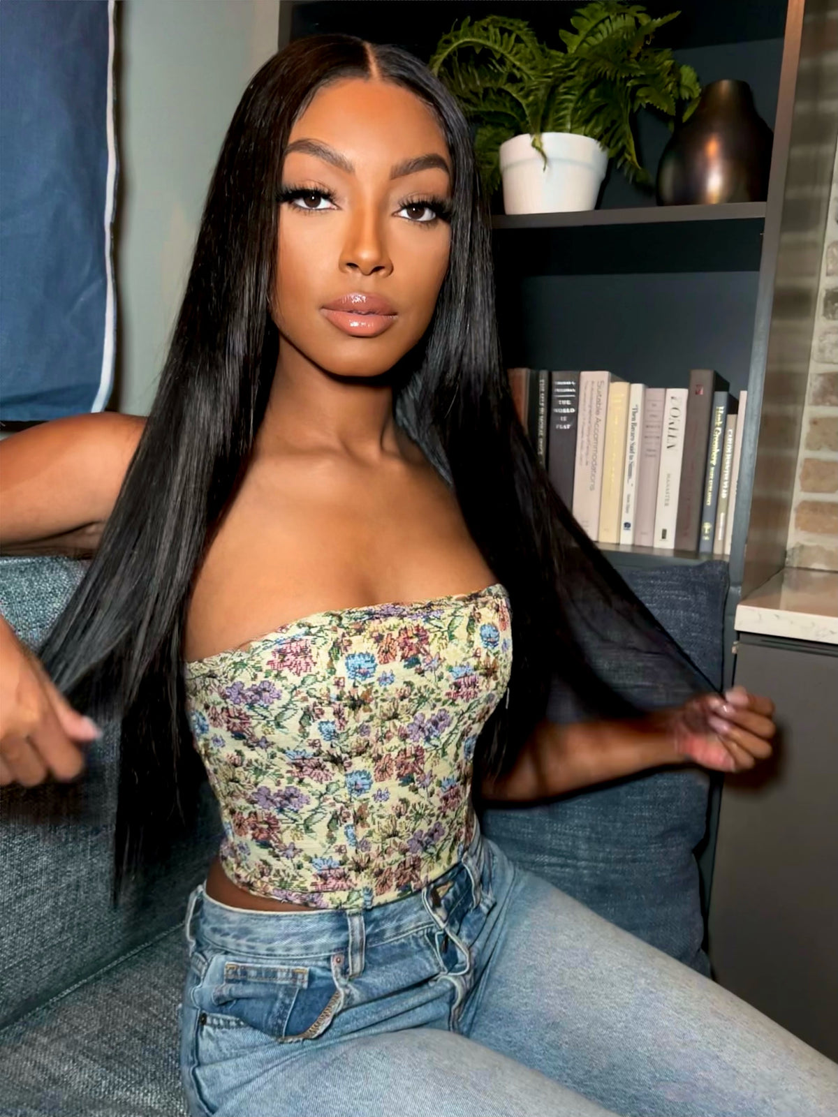 Liliana Light Floral Corset Top