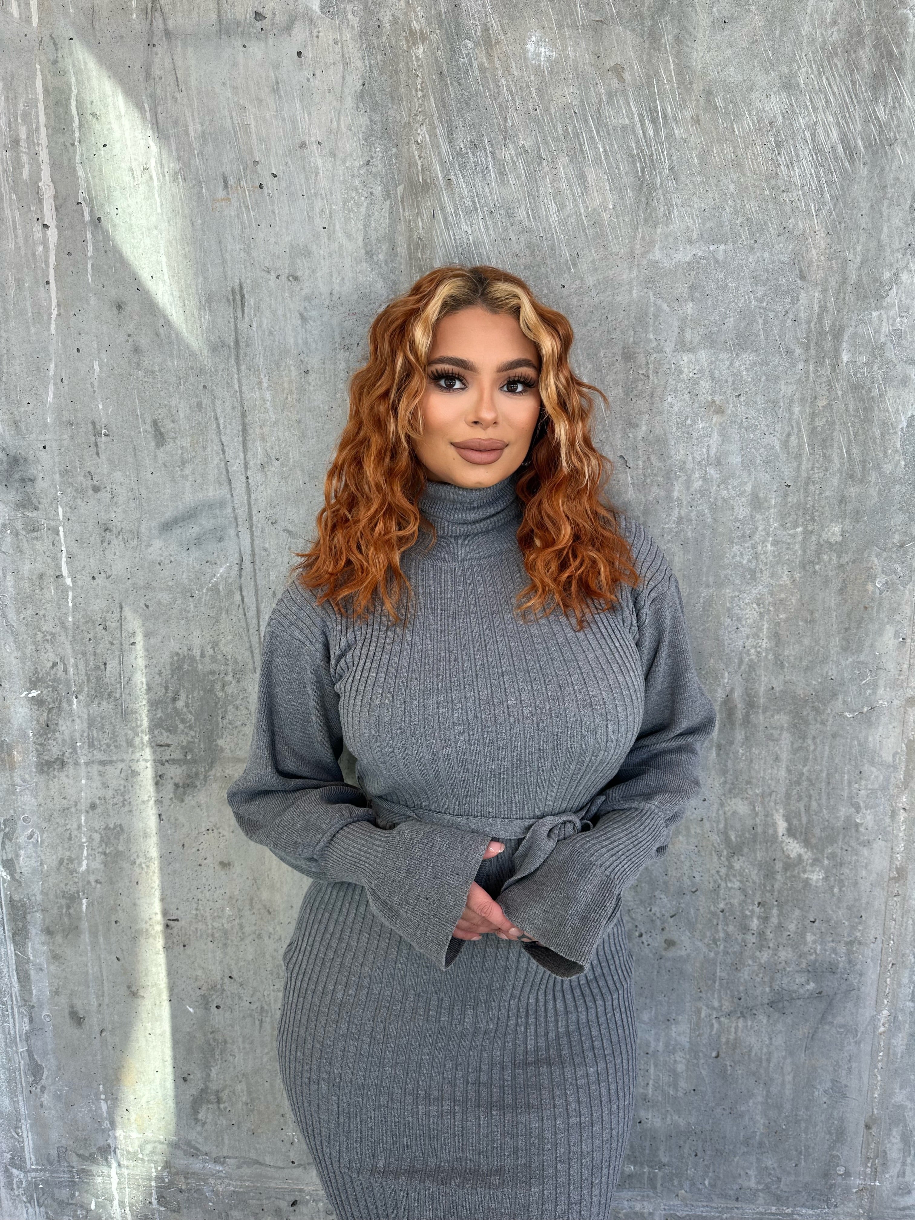 Maria Sweater Belt Dress (More Colors) - DOLCE & DIVA Maria Sweater Belt Dress (More Colors) - DOLCE & DIVA