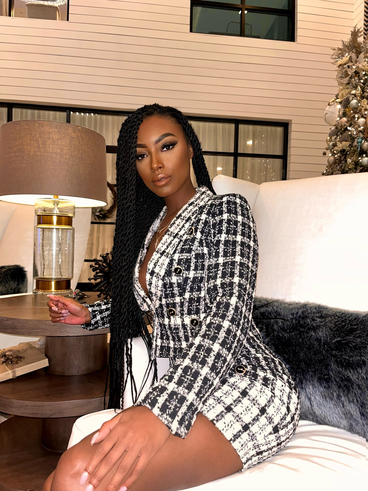 Coco Plaid Tweed Jacket