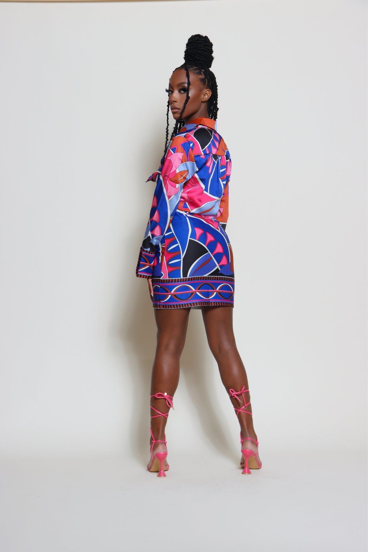 Sierra Multi-Color Button-Down Blouse