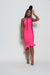 Vianey Magenta Flute Bandage Dress