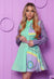 Serena Lavender and Mint A-Line Dress