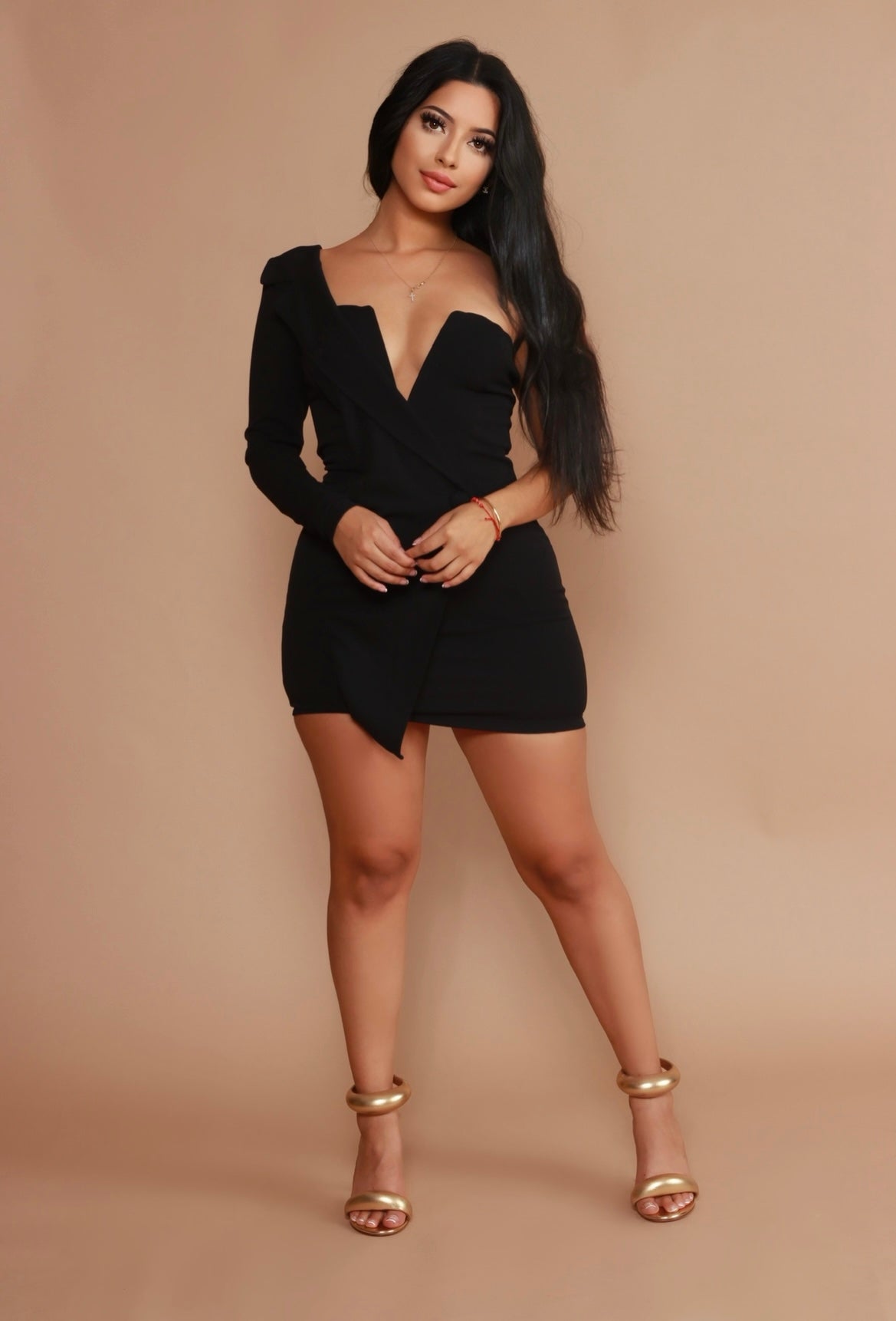 Liza One-Shoulder Blazer Dress (More Colors) - DOLCE & DIVA Liza One-Shoulder Blazer Dress (More Colors) - DOLCE & DIVA