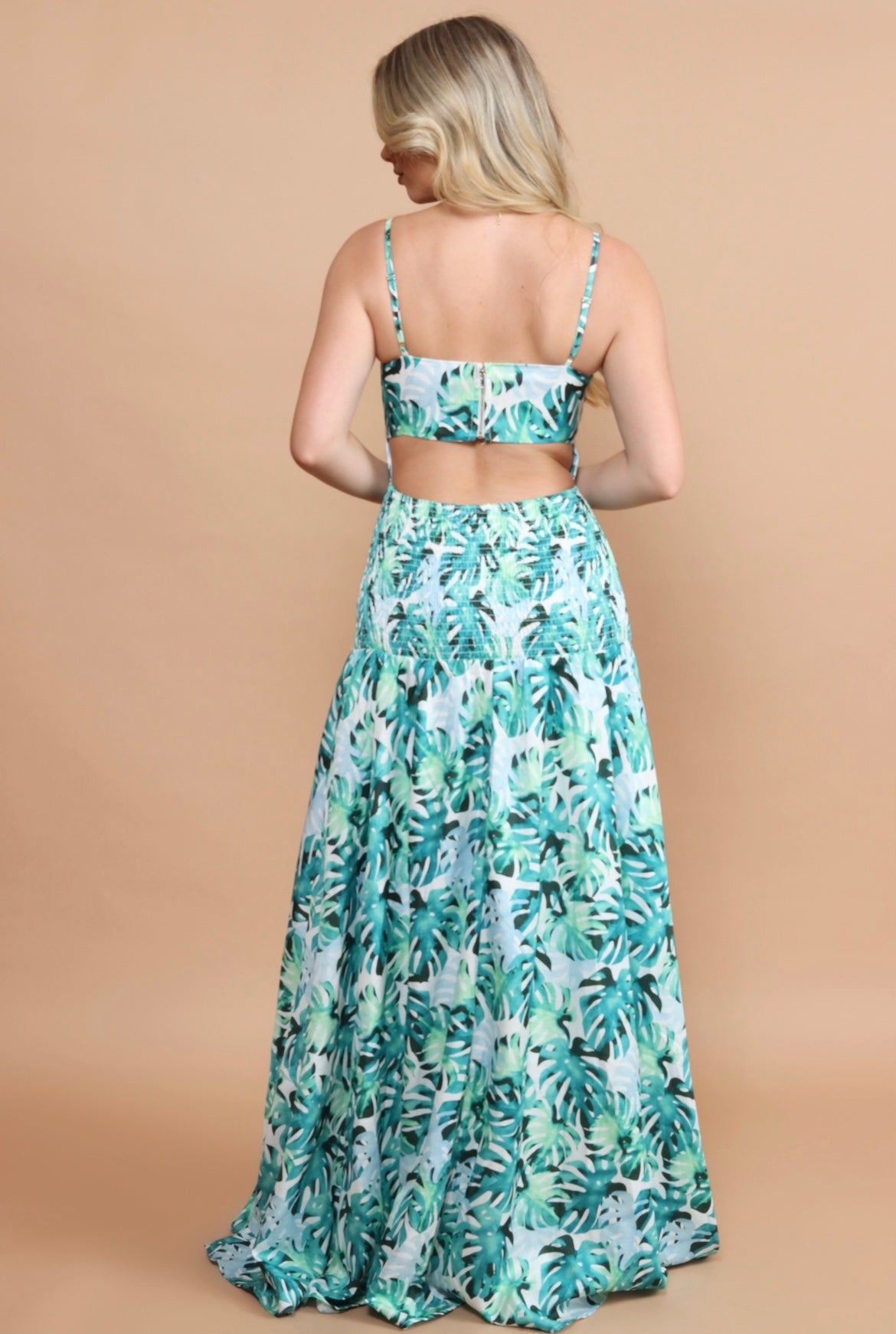 Serai Green Palm Maxi Dress - DOLCE & DIVA Serai Green Palm Maxi Dress - DOLCE & DIVA