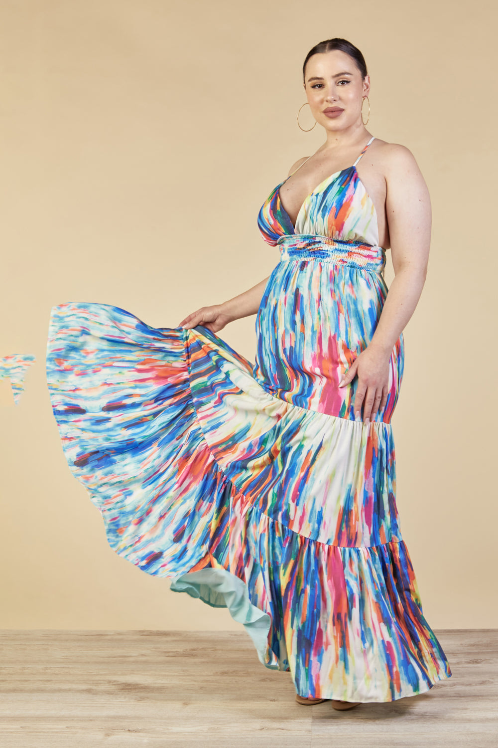 dolceanddiva.womens.larissa.blue.pink.yellow.maxi.dresses