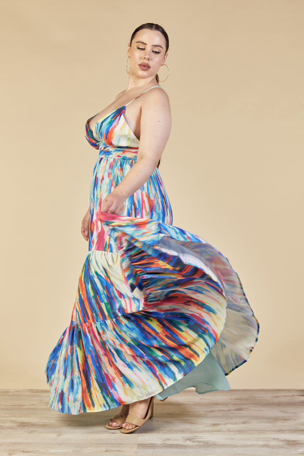 dolceanddiva.womens.larissa.blue.pink.yellow.maxi.dresses